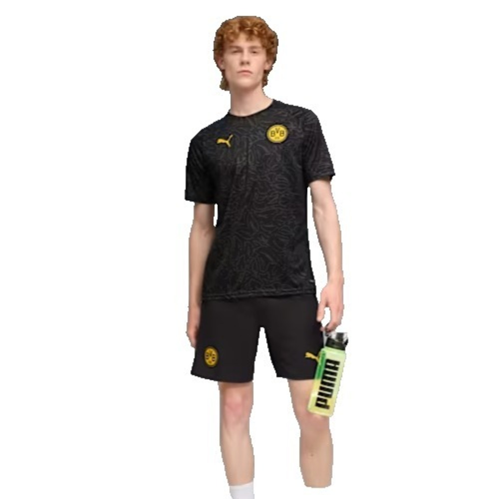 Puma Borussia Dortmund Warm-up Soccer Jersey Men's S Black NWT - Picture 8 of 14